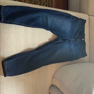 Size 17 dark wash jeans!